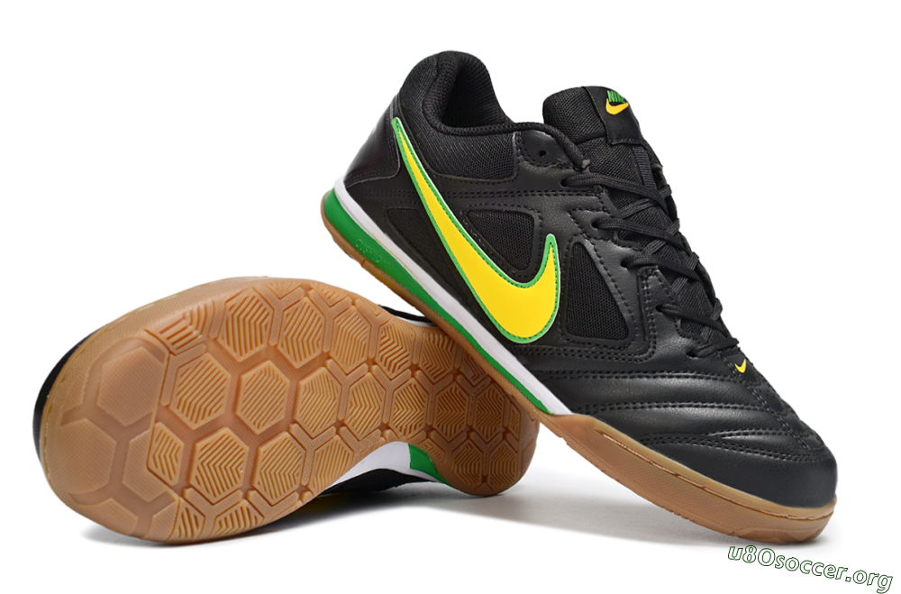 Supreme x Nike SB Gato IC Football Shoes - Black/Lime Green/Yellow Glow 1