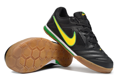 Supreme x Nike SB Gato IC Football Shoes - Black/Lime Green/Yellow Glow