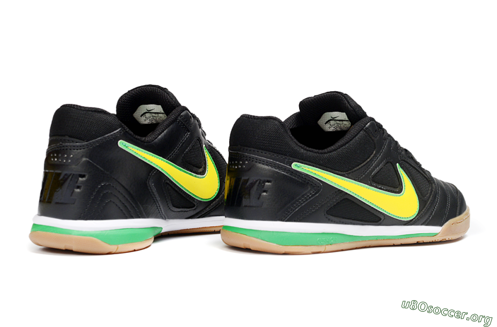 Supreme x Nike SB Gato IC Football Shoes - Black/Lime Green/Yellow Glow 6