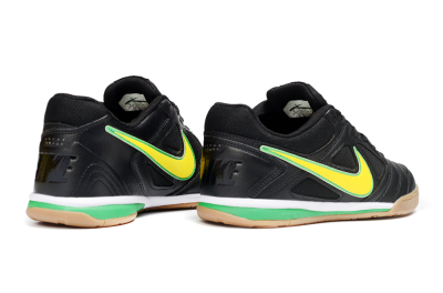 Supreme x Nike SB Gato IC Football Shoes - Black/Lime Green/Yellow Glow