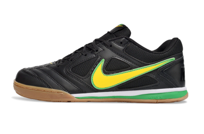 Supreme x Nike SB Gato IC Football Shoes - Black/Lime Green/Yellow Glow