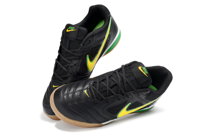 Supreme x Nike SB Gato IC Football Shoes - Black/Lime Green/Yellow Glow