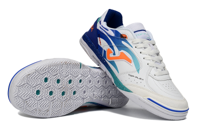 Joma Top Flex IC Football Shoes - Blue/Ocean Blue/Splashing Coral