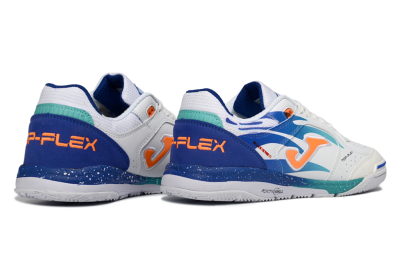 Joma Top Flex IC Football Shoes - Blue/Ocean Blue/Splashing Coral