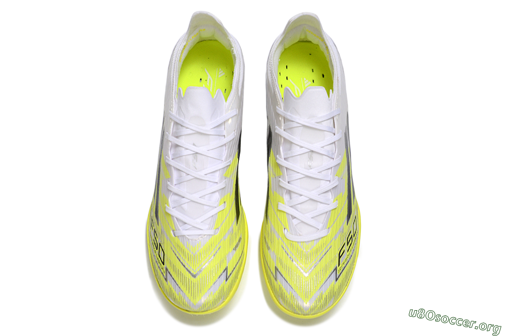 Adidas F50 Pro TF Football Shoes - Yellow/Luminous Yellow/White 4