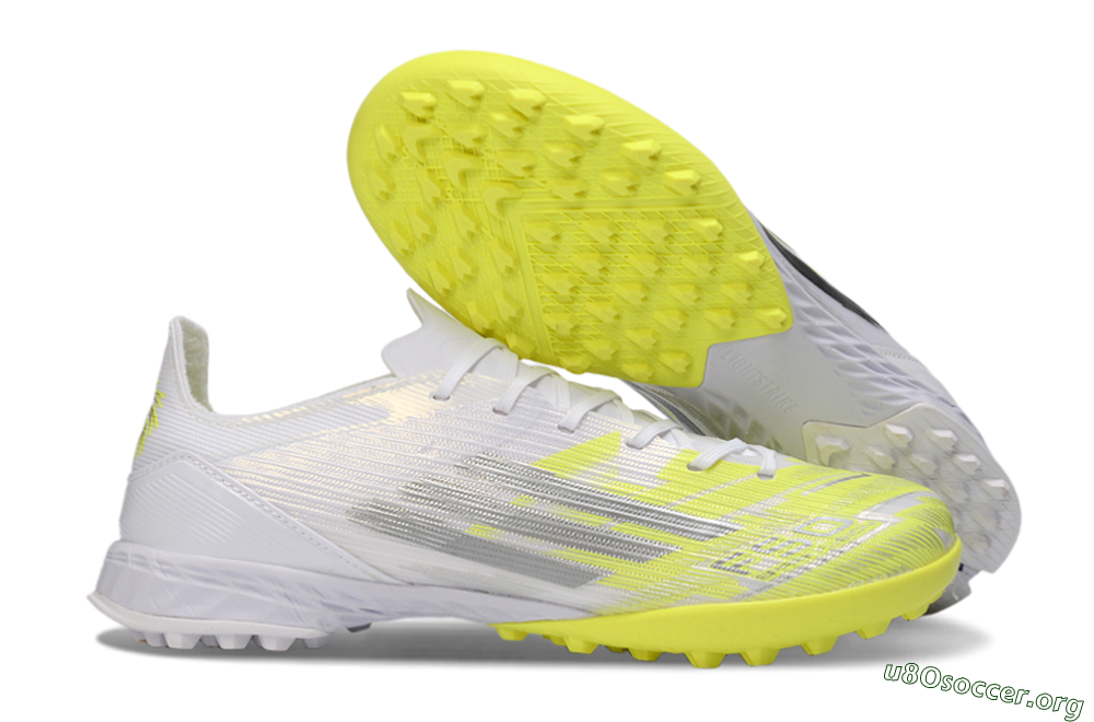 Adidas F50 Pro TF Football Shoes - Yellow/Luminous Yellow/White 2