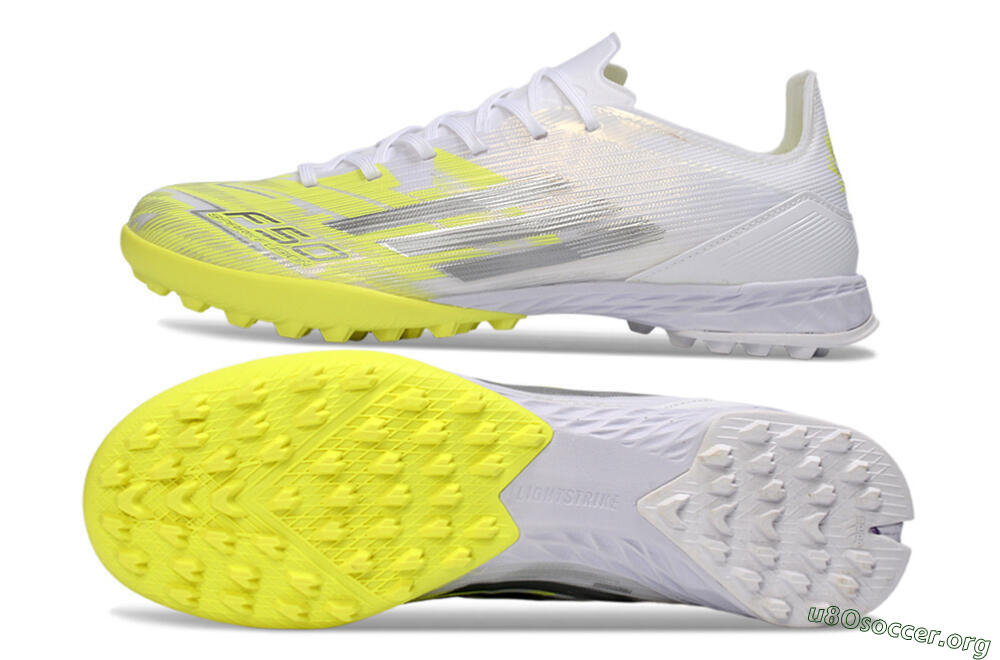 Adidas F50 Pro TF Football Shoes - Yellow/Luminous Yellow/White 1