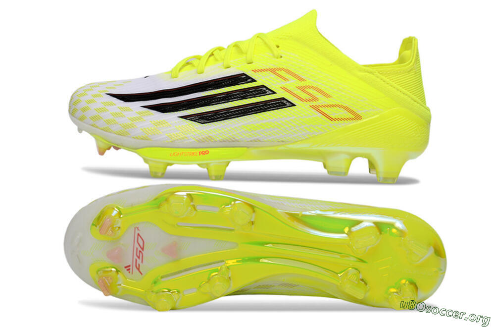 Adidas F50 Lightstrike Pro FG Football Boots - Yellow/Lime Burst/White Flash 1