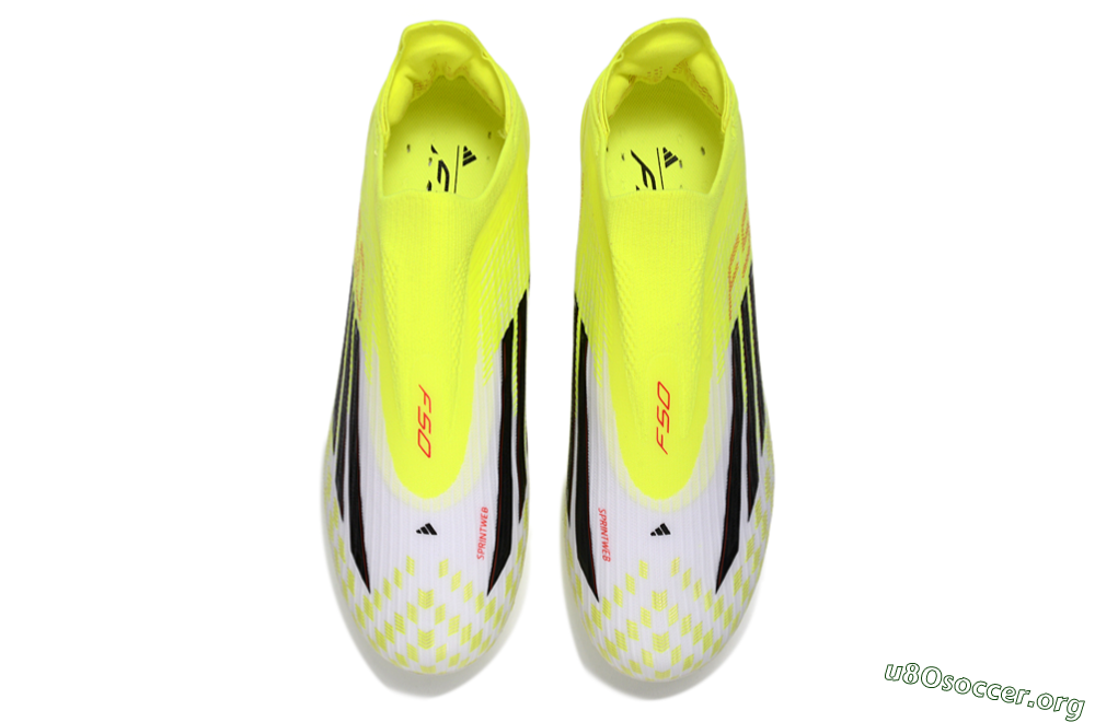 Adidas F50 Lightstrike Pro Laceless FG Football Boots - Yellow/Luminous Yellow/Electric Green 4