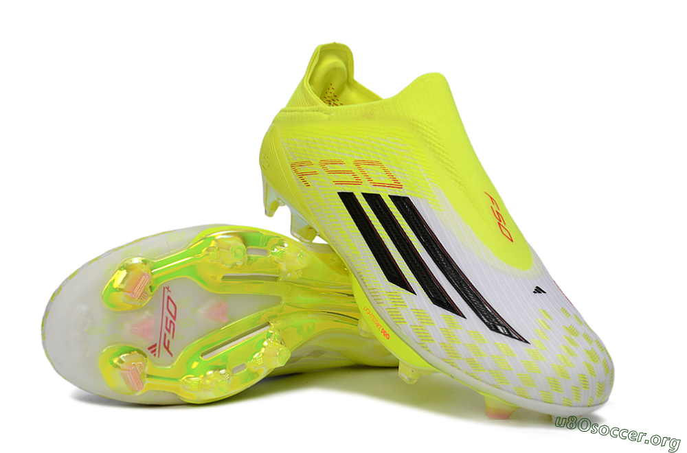 Adidas F50 Lightstrike Pro Laceless FG Football Boots - Yellow/Luminous Yellow/Electric Green 0