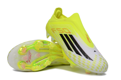 Adidas F50 Lightstrike Pro Laceless FG Football Boots - Yellow/Luminous Yellow/Electric Green