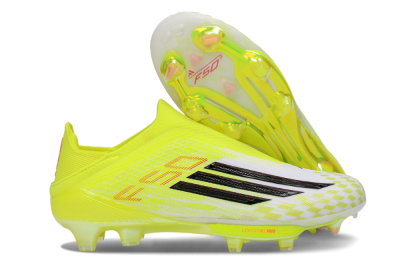 Adidas F50 Lightstrike Pro Laceless FG Football Boots - Yellow/Luminous Yellow/Electric Green