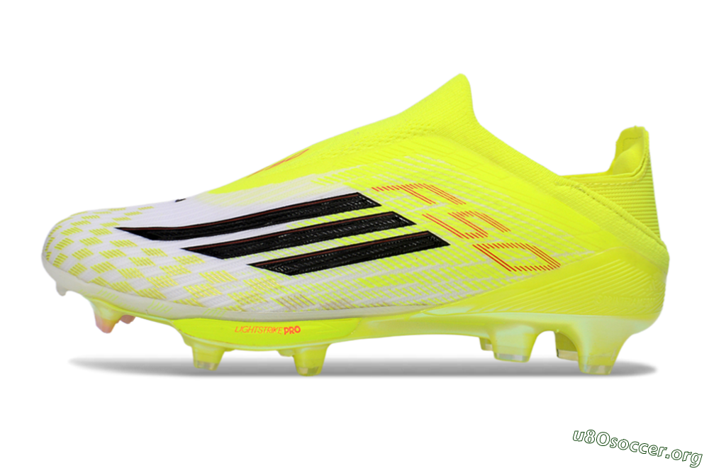 Adidas F50 Lightstrike Pro Laceless FG Football Boots - Yellow/Luminous Yellow/Electric Green 3