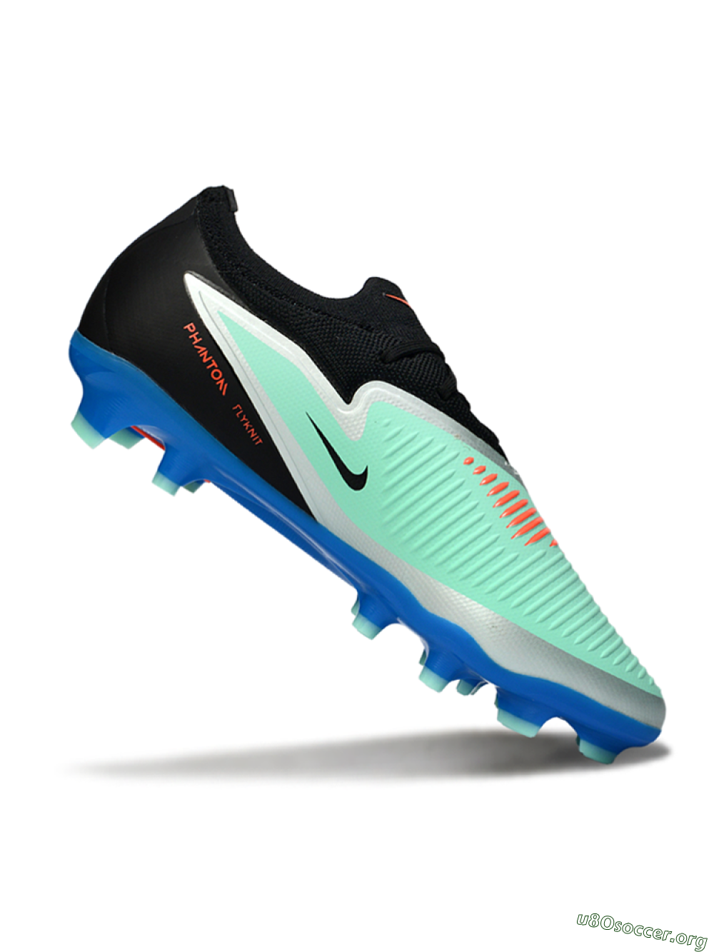 Nike Phantom 6 Low Elite FG Football Boots - Aqua/Coral Blue/Silver 4