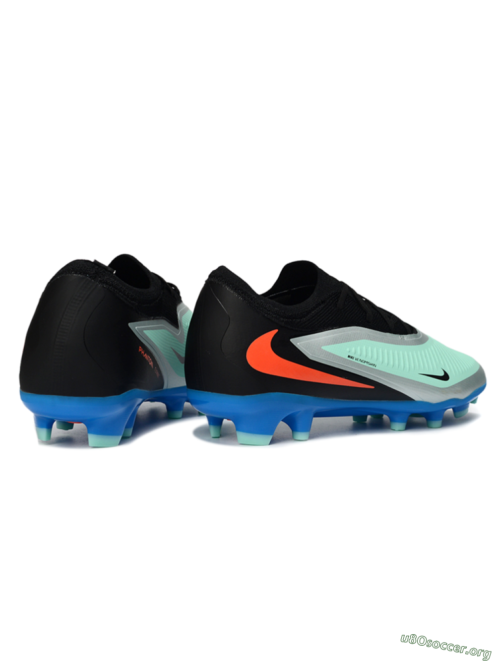 Nike Phantom 6 Low Elite FG Football Boots - Aqua/Coral Blue/Silver 6