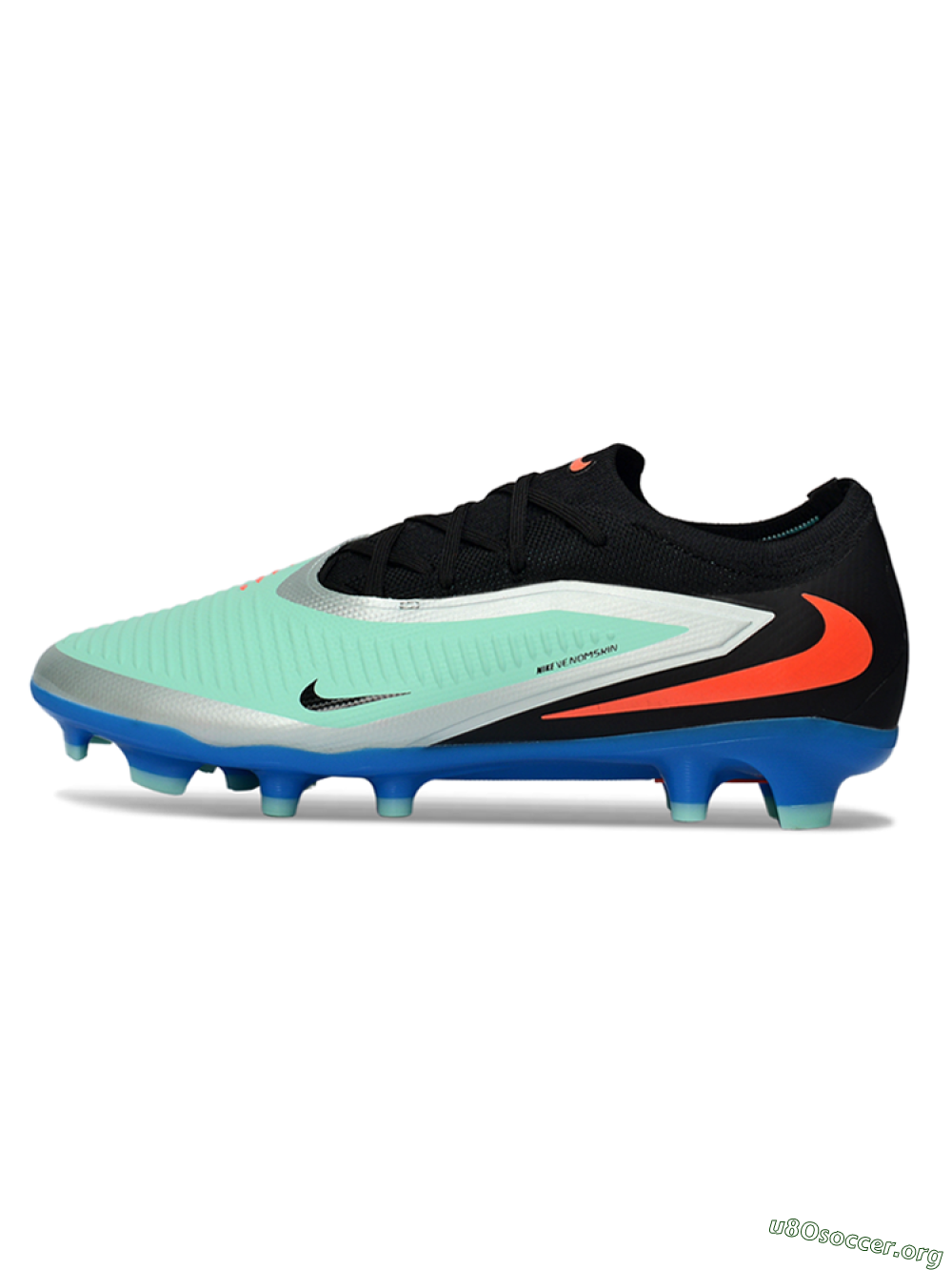 Nike Phantom 6 Low Elite FG Football Boots - Aqua/Coral Blue/Silver 3