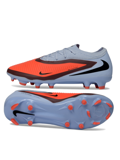 Nike Phantom 6 Low Elite FG Football Boots - Orange/Blue Skies/Crimson Wave
