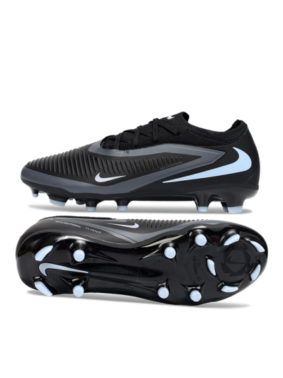 Nike Phantom 6 Low Elite FG Football Boots - Black/Slate Gray/Icy Blue