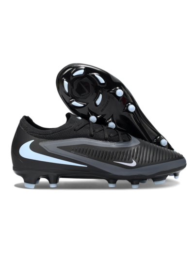 Nike Phantom 6 Low Elite FG Football Boots - Black/Slate Gray/Icy Blue