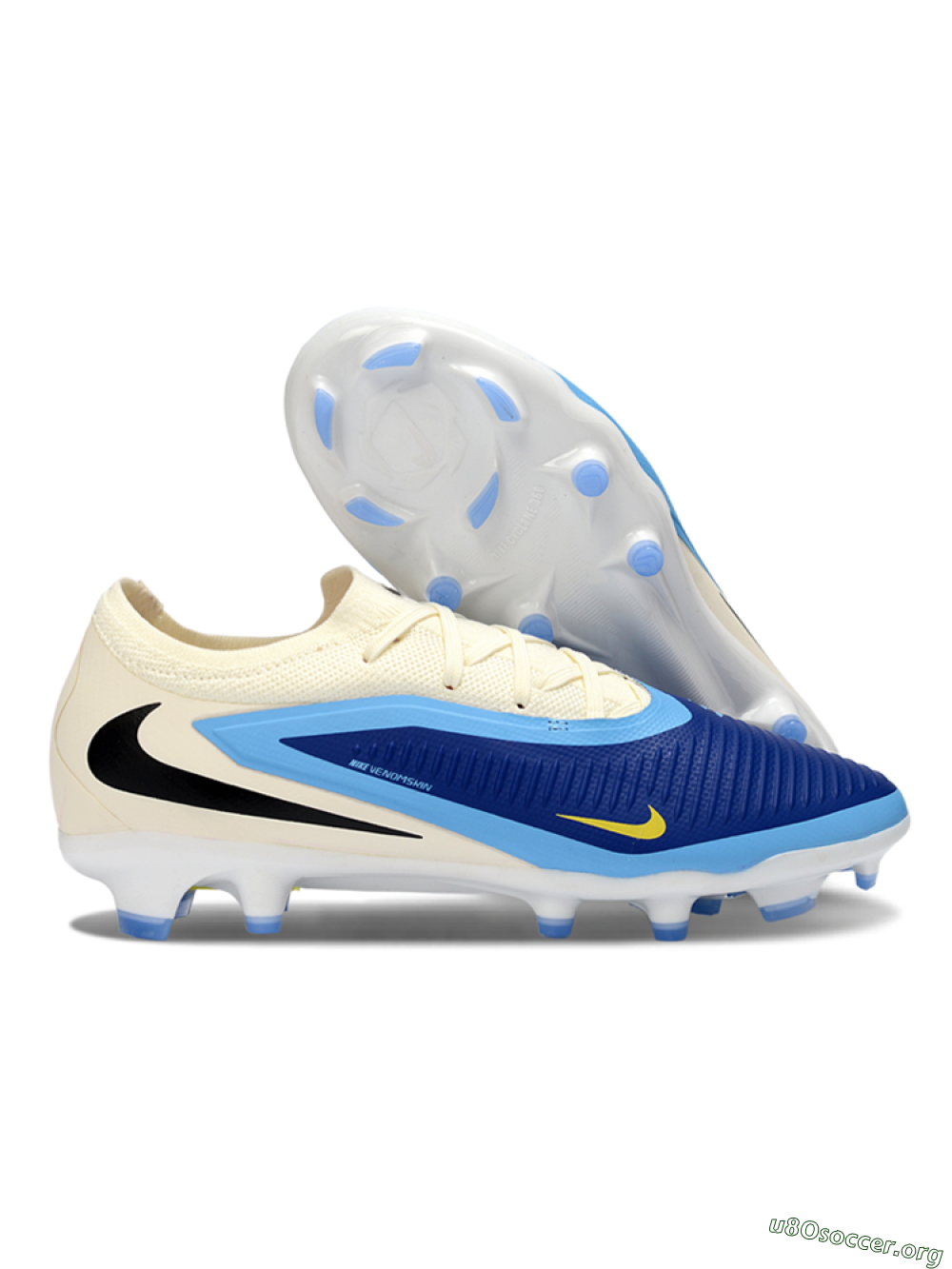 Nike Phantom 6 Low Elite FG Football Boots - Blue/Electric Blue/Sunny Yellow 2