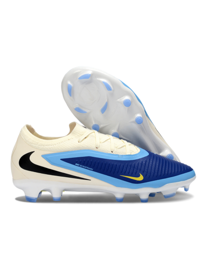 Nike Phantom 6 Low Elite FG Football Boots - Blue/Electric Blue/Sunny Yellow