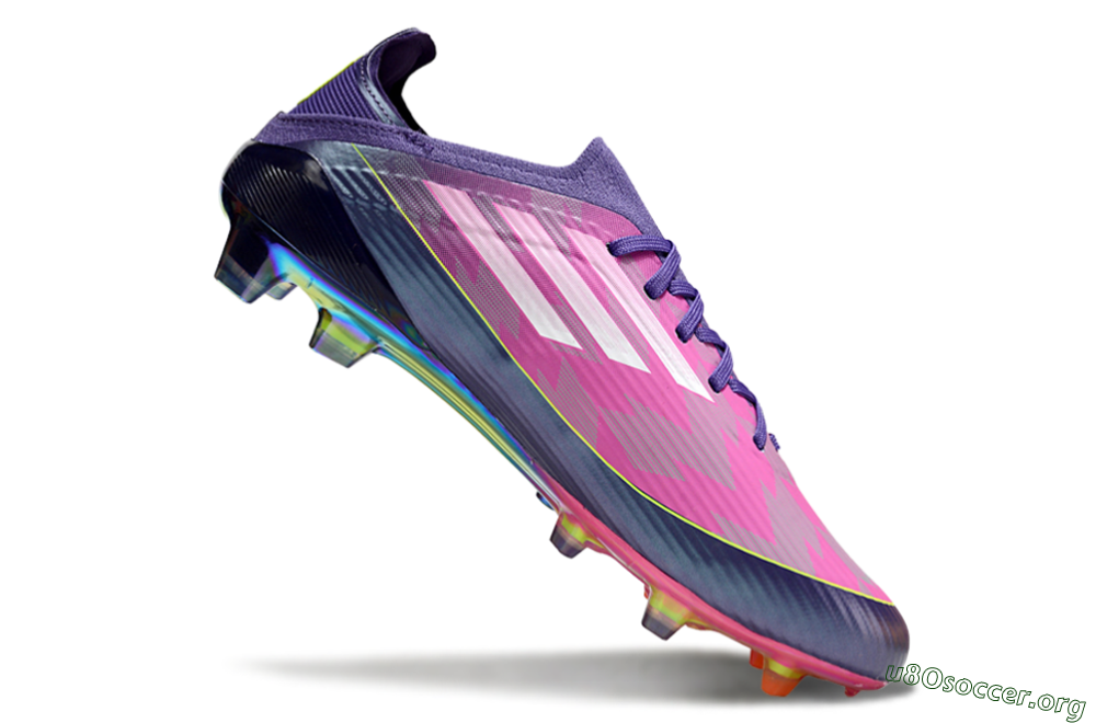 Adidas F50 Elite FG Football Boots - Purple/Neon Pink/Rainbow Hues 5