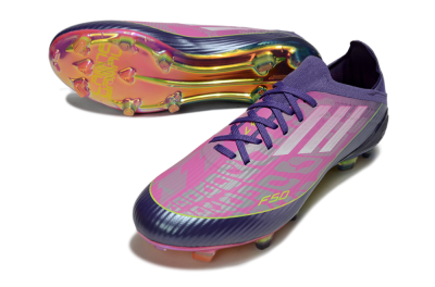 Adidas F50 Elite FG Football Boots - Purple/Neon Pink/Rainbow Hues