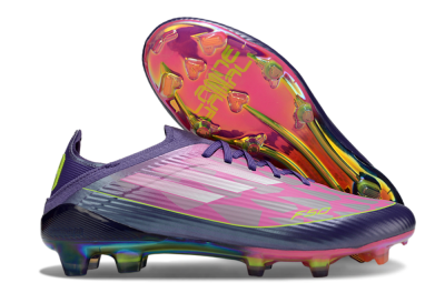 Adidas F50 Elite FG Football Boots - Purple/Neon Pink/Rainbow Hues