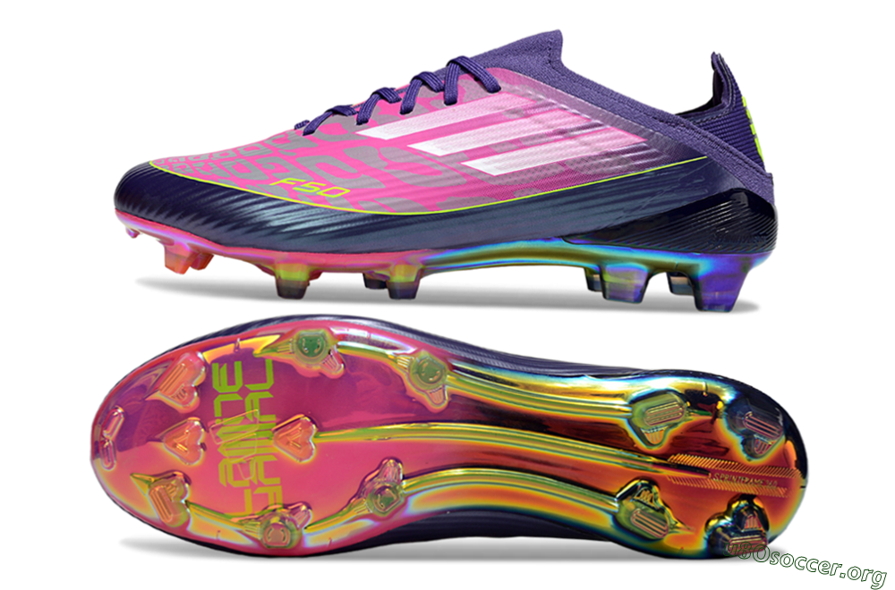 Adidas F50 Elite FG Football Boots - Purple/Neon Pink/Rainbow Hues 1