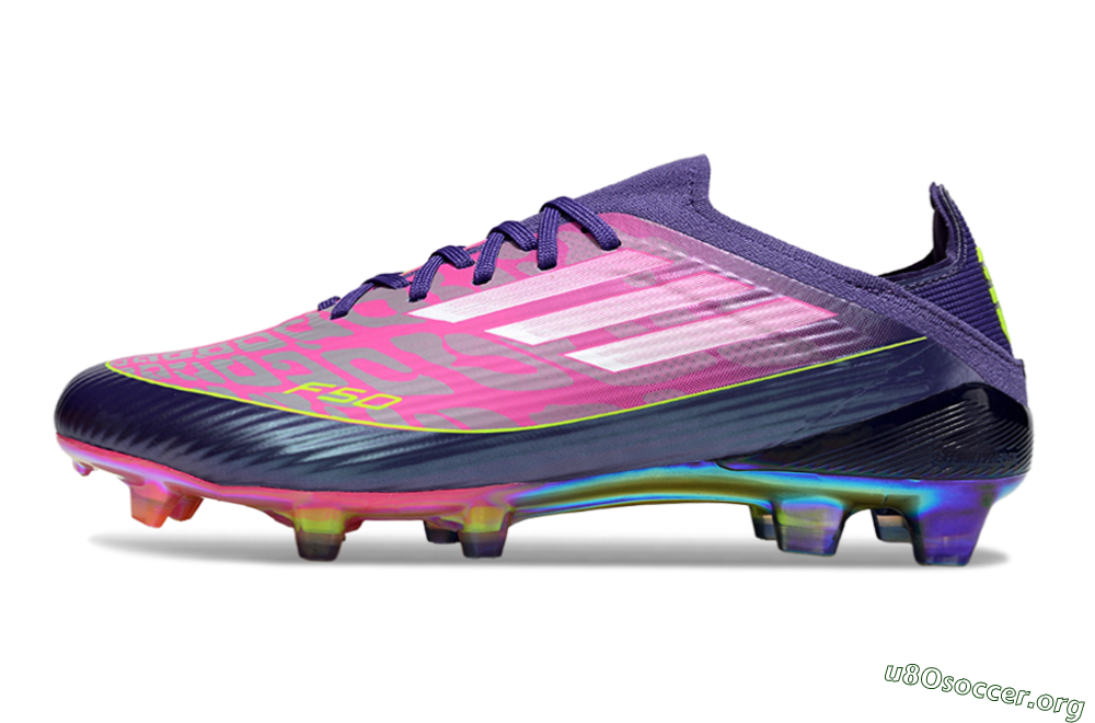 Adidas F50 Elite FG Football Boots - Purple/Neon Pink/Rainbow Hues 3