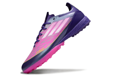 Adidas F50 Pro TF Football Shoes - Purple/Bright Pink/Neon Yellow