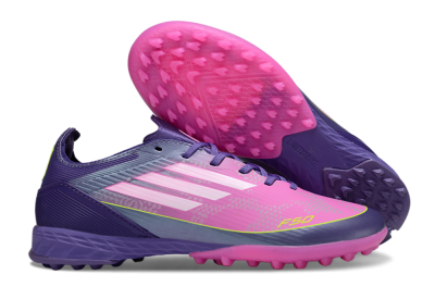 Adidas F50 Pro TF Football Shoes - Purple/Bright Pink/Neon Yellow