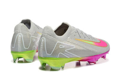 Nike Air Zoom Mercurial Vapor 16 Elite FG Football Boots - Gray/Neon Pink/Neon Green