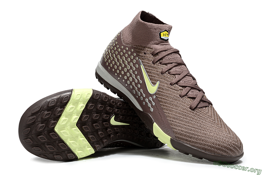 Nike Air Zoom Mercurial Superfly 10 Elite TF Football Shoes - Brown/Lime Green/Charcoal Grey 1