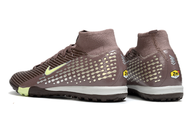 Nike Air Zoom Mercurial Superfly 10 Elite TF Football Shoes - Brown/Lime Green/Charcoal Grey