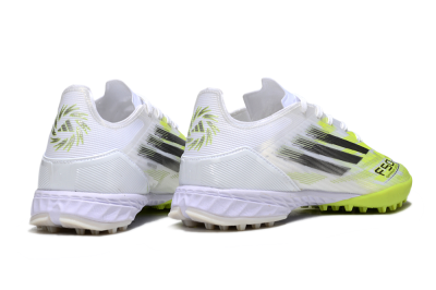 Adidas F50 Pro TF Football Shoes - White/Electric Yellow/Phantom Grey