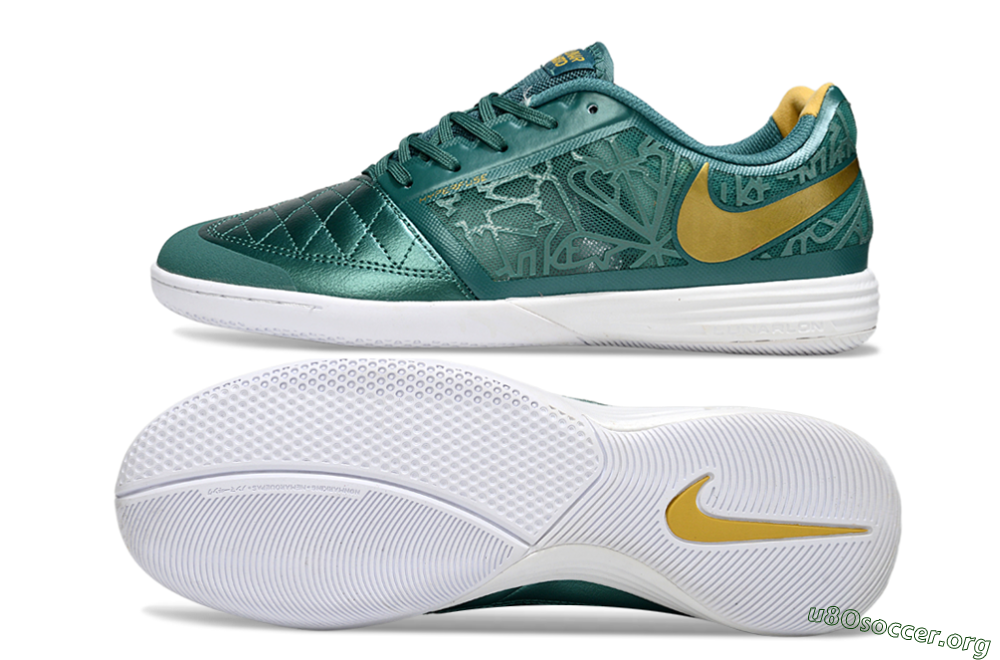 Nike Lunar Gato 2 IC Football Shoes - Teal/Golden Accent/White Sole 1