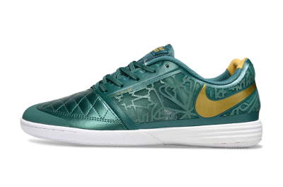 Nike Lunar Gato 2 IC Football Shoes - Teal/Golden Accent/White Sole