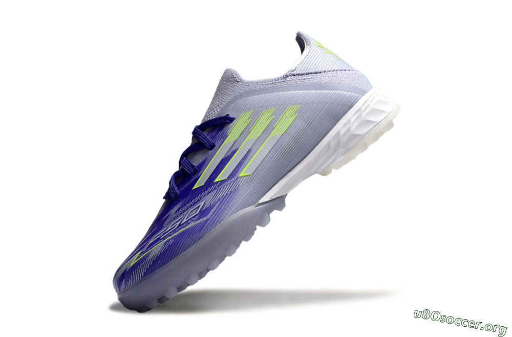 Adidas F50 Elite TF Football Shoes - Purple/Electric Green/Soft Gray 4