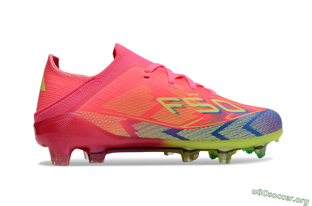 Adidas F50 Elite FG Football Boots - Pink/Electric Pink/Neon Green 6