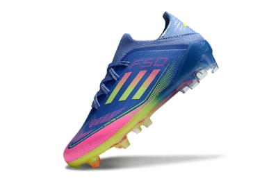 Adidas F50 Elite FG Football Boots - Blue/Neon Pink/Florescent Yellow