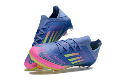 Adidas F50 Elite FG Football Boots - Blue/Neon Pink/Florescent Yellow