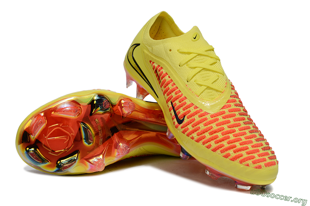 Nike Phantom 6 Low Elite FG Football Boots - Yellow/Vibrant Sunset/Flame Orange 0