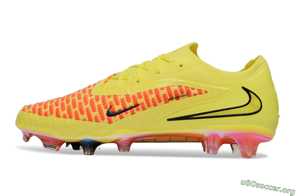Nike Phantom 6 Low Elite FG Football Boots - Yellow/Vibrant Sunset/Flame Orange 3