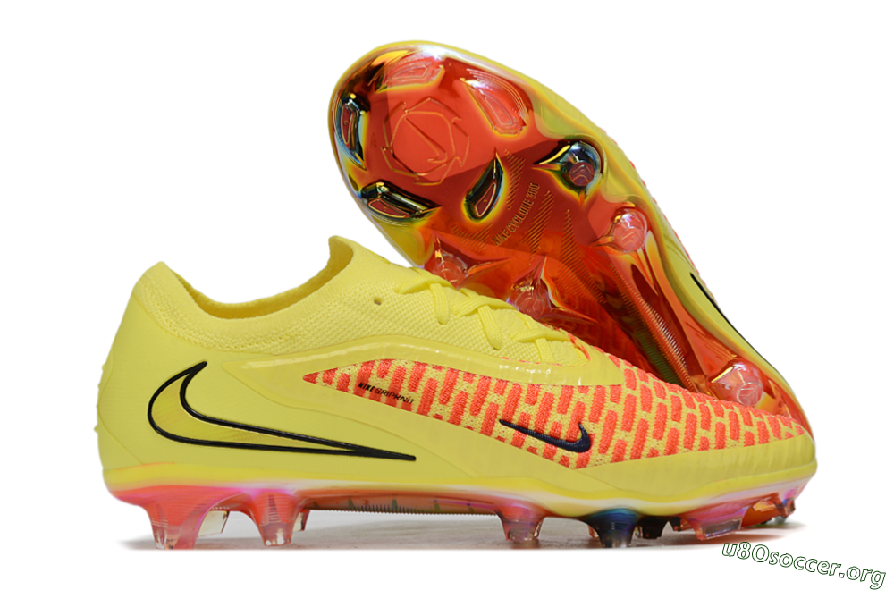 Nike Phantom 6 Low Elite FG Football Boots - Yellow/Vibrant Sunset/Flame Orange 2