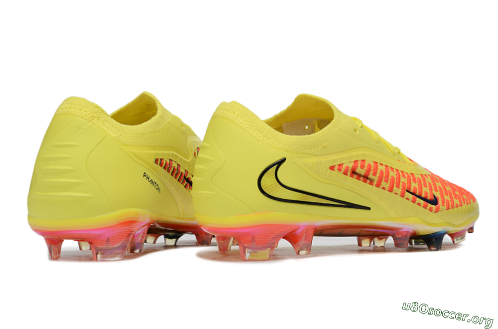 Nike Phantom 6 Low Elite FG Football Boots - Yellow/Vibrant Sunset/Flame Orange 6