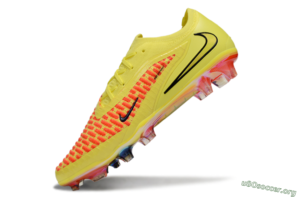 Nike Phantom 6 Low Elite FG Football Boots - Yellow/Vibrant Sunset/Flame Orange 5