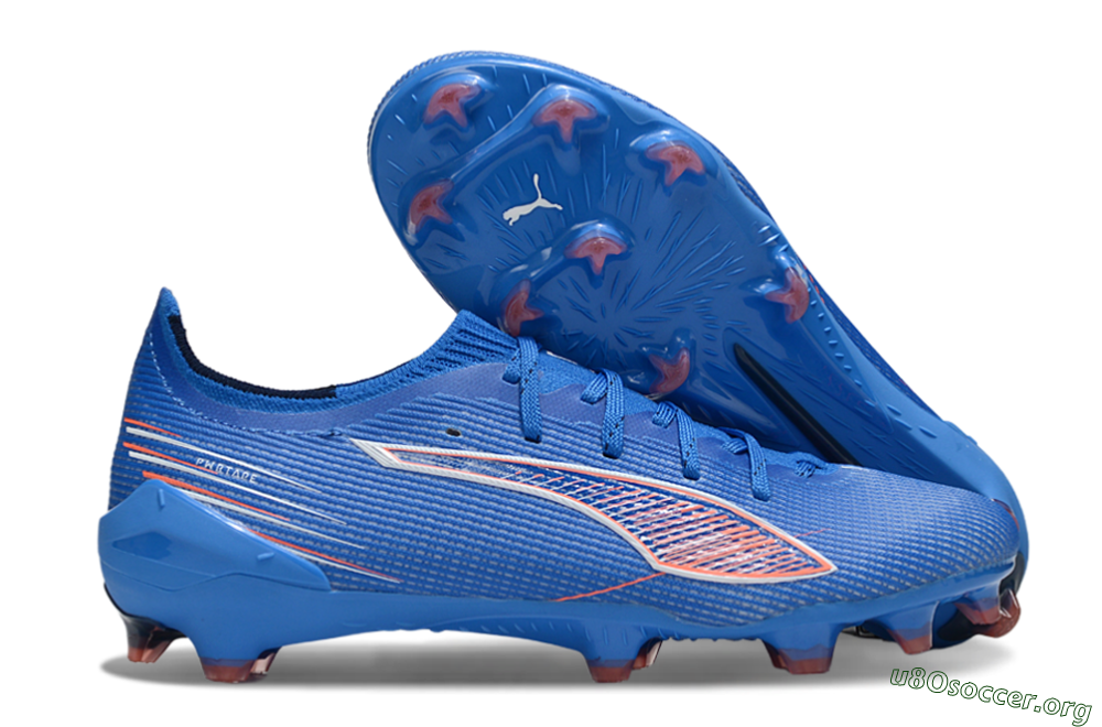 Puma Ultra Ultimate FG Football Boots - Blue/Electric Blue/Coral Accent 2