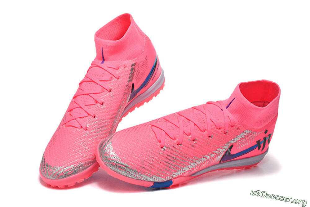 Nike Air Zoom Mercurial Superfly 10 Elite TF Football Shoes - Pink/Electric Pink/Blue Blast 6