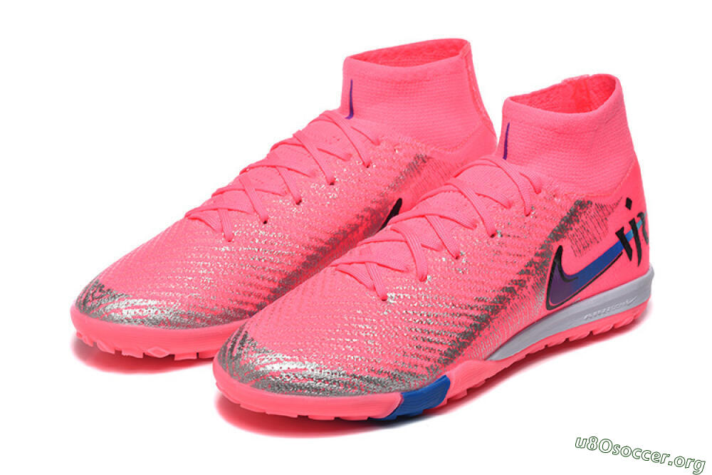 Nike Air Zoom Mercurial Superfly 10 Elite TF Football Shoes - Pink/Electric Pink/Blue Blast 5